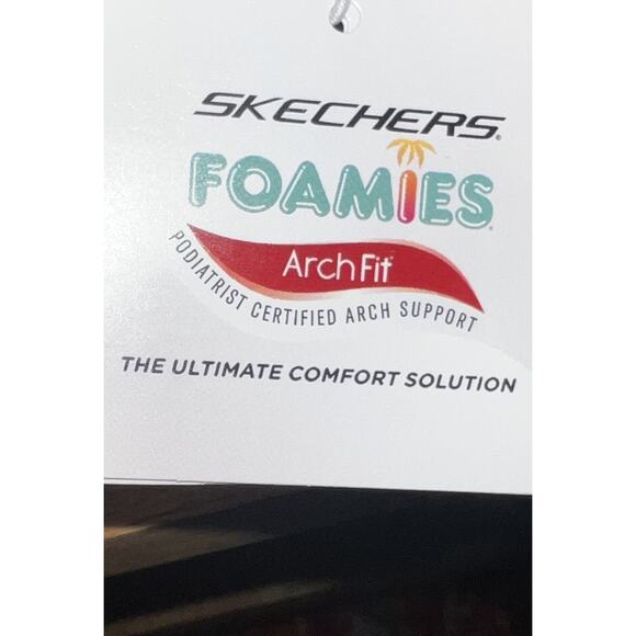 NWT Skechers FOAMIES Arch Fit Cali Breeze 2.0 Thong Sandal Printed Beige Size 8 - Picture 8 of 9